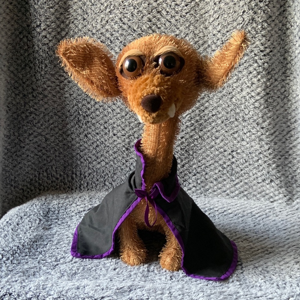 American Greetings Vampire Dog Large Eyed 16" Plush